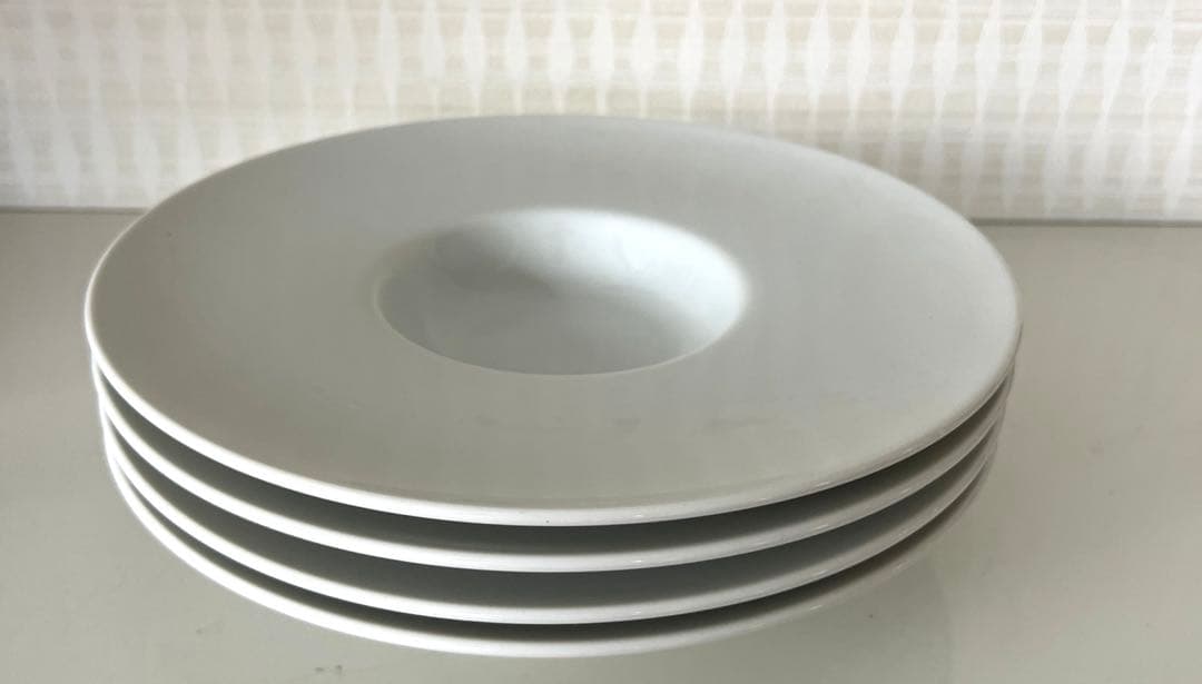 白い器/サラダスープ/パスタ皿26cm 4枚セット