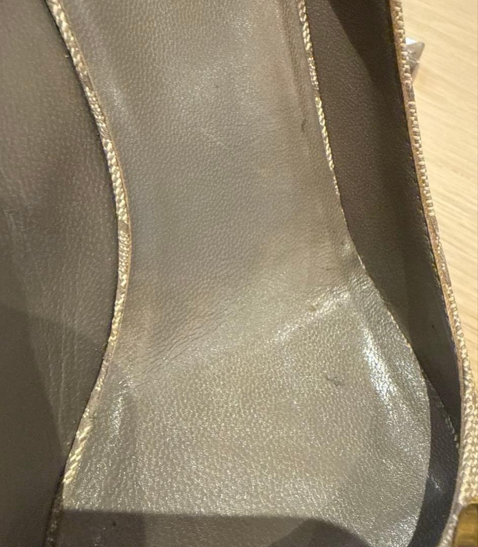 GUCCI レディース　オープントゥ　パンプス　ホースビット　37