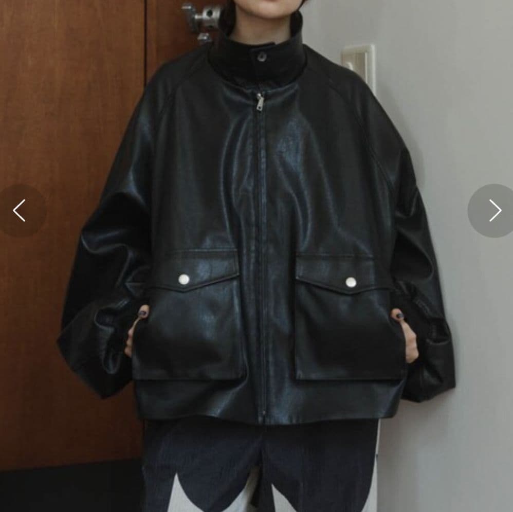 ❀ Knuth marf 【F】ラウンドスリーブフライトジャケット ❀