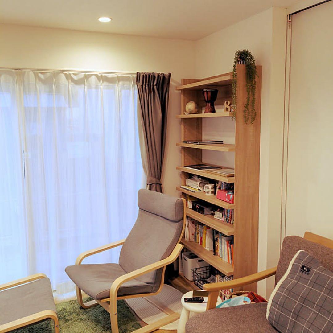 オープンラック シェルフ ナチュラルブラウン 大型 本棚 トルフラット