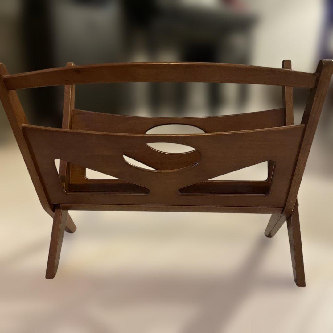 カリモク60 木製マガジンラック Made in Japan