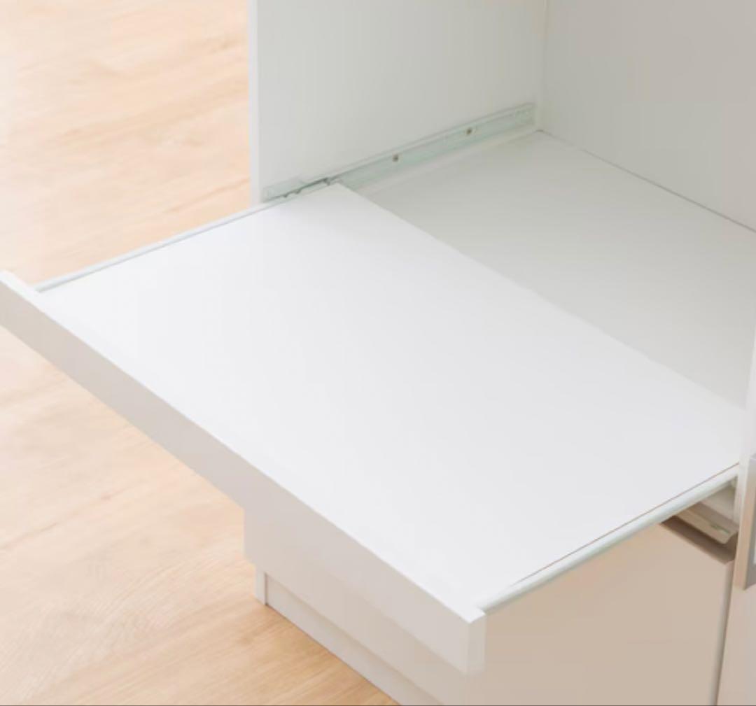 ホワイト レンジボード 幅90cm