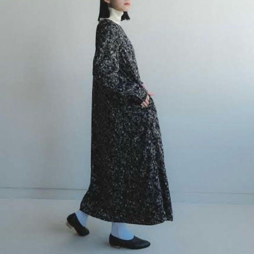 foufou シフォンジョーゼットジャガードドレス