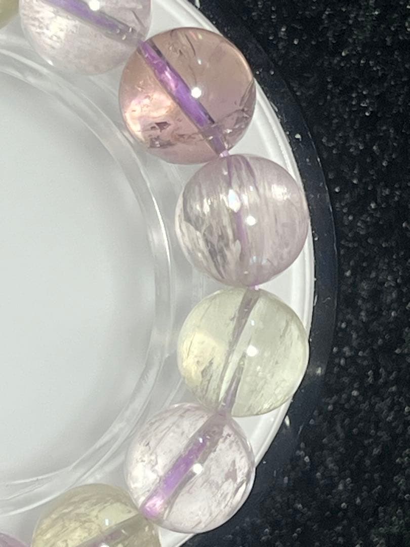 イ*タ様 3088 希少 大玉 超高品質 クンツァイト ブレスレット オールドス