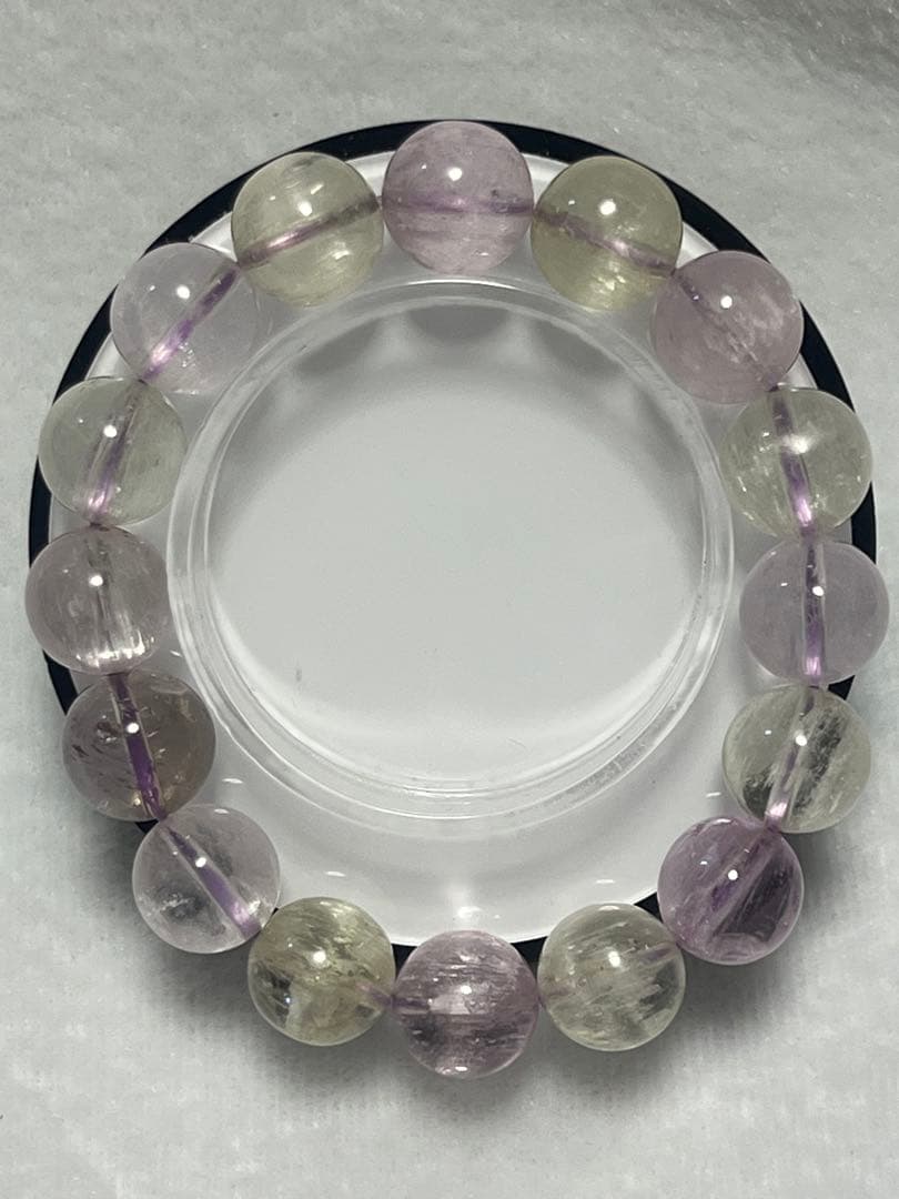 イ*タ様 3088 希少 大玉 超高品質 クンツァイト ブレスレット オールドス