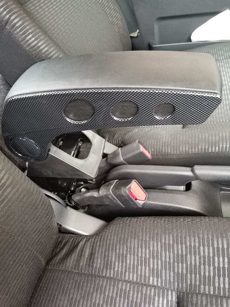 ハイゼットジャンボ　S500P／S510P専用　アームレスト　肘掛け　カーボン調