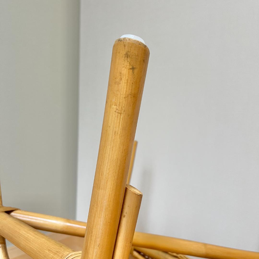 NITORI（ニトリ）ラタンチェア／ナチュラル 北欧風 アームチェア 籐家具