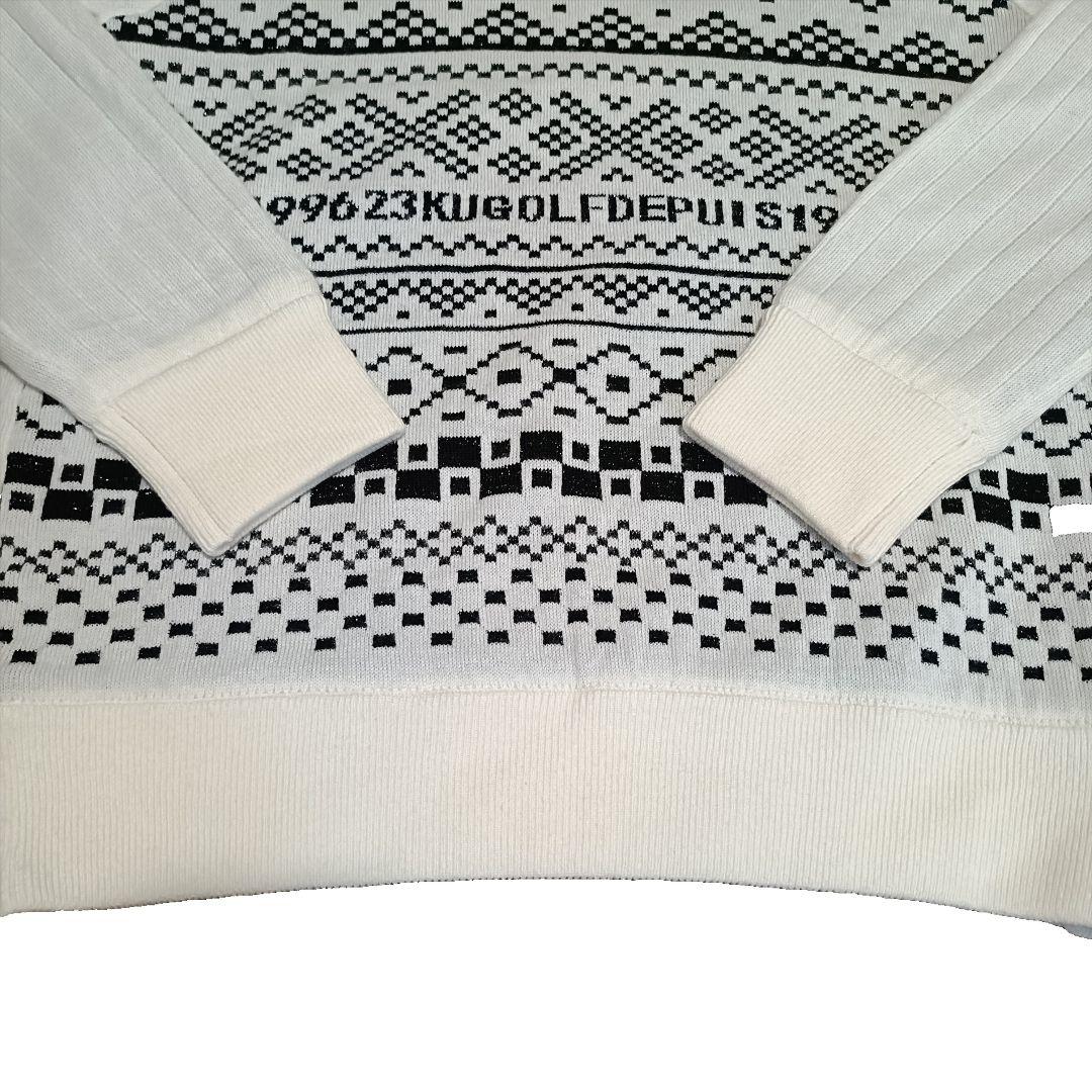 極美品☆23区 ゴルフウェア ニット フェアアイル柄 フェアアイル柄