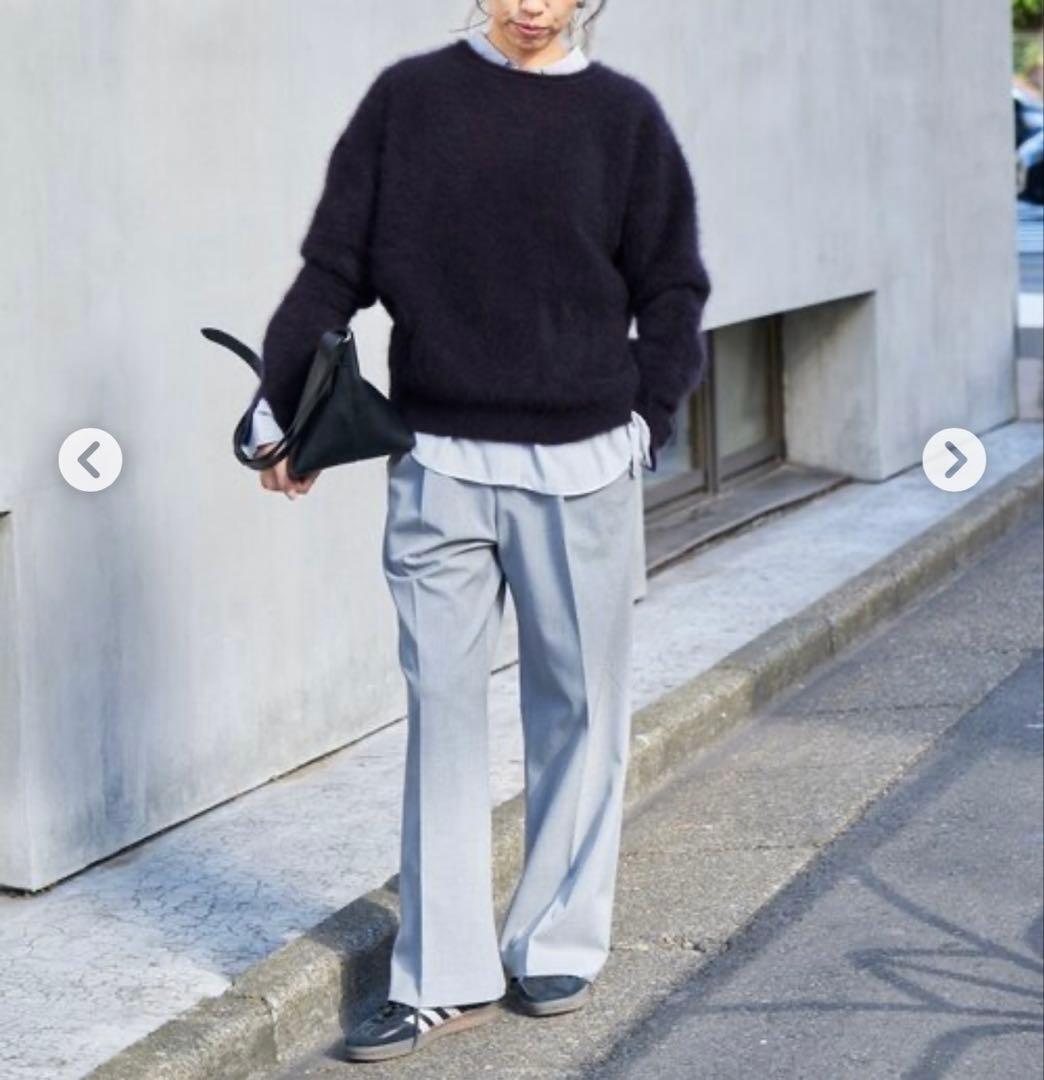 【新品タグ付き】IENA fluffyファー プルオーバーふわふわネイビーF