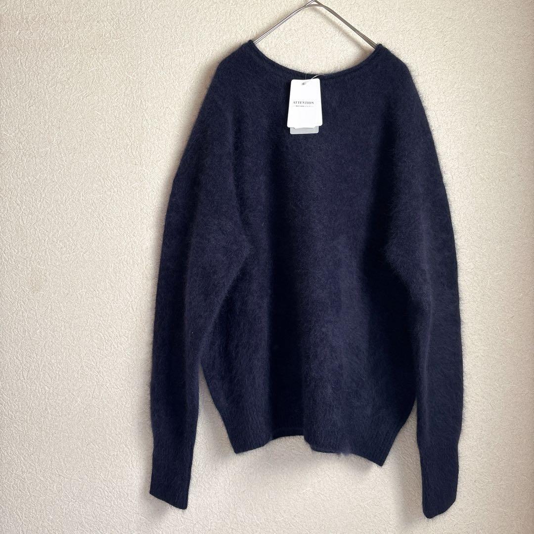 【新品タグ付き】IENA fluffyファー プルオーバーふわふわネイビーF