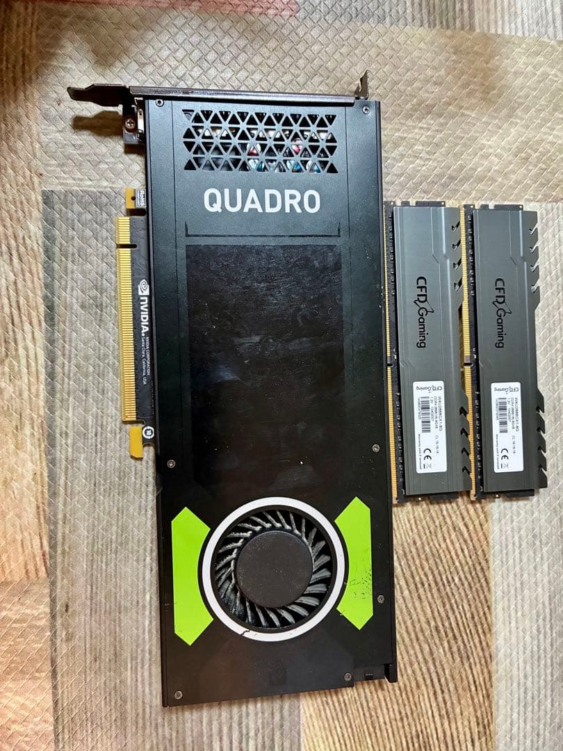 NVIDIA QUADRO P4000 & RAM DDR4 16G セット