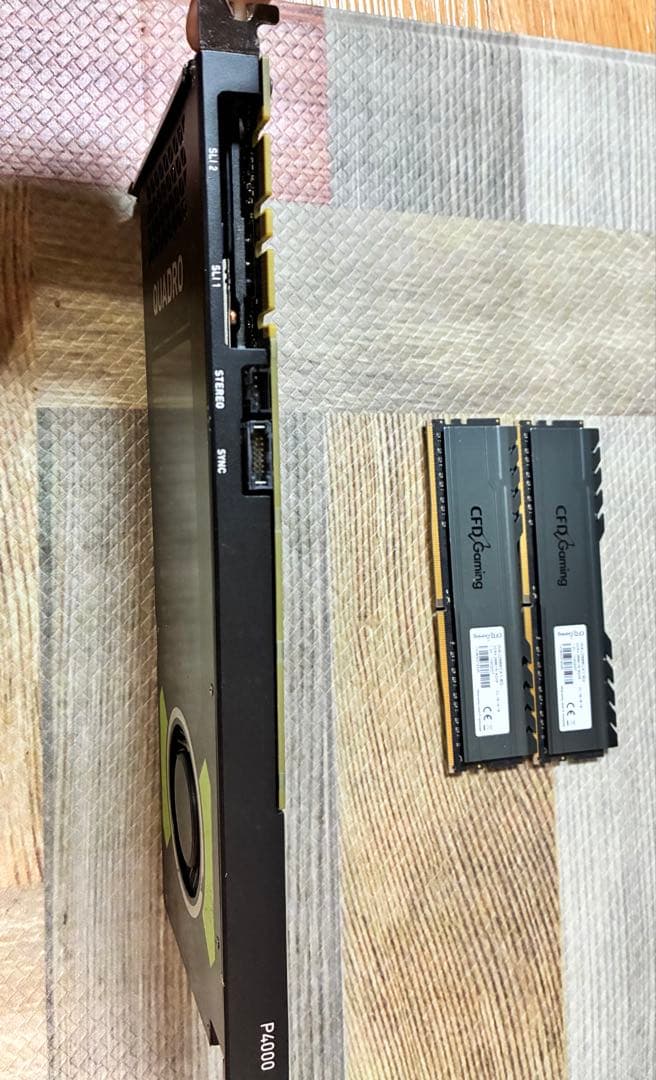 NVIDIA QUADRO P4000 & RAM DDR4 16G セット
