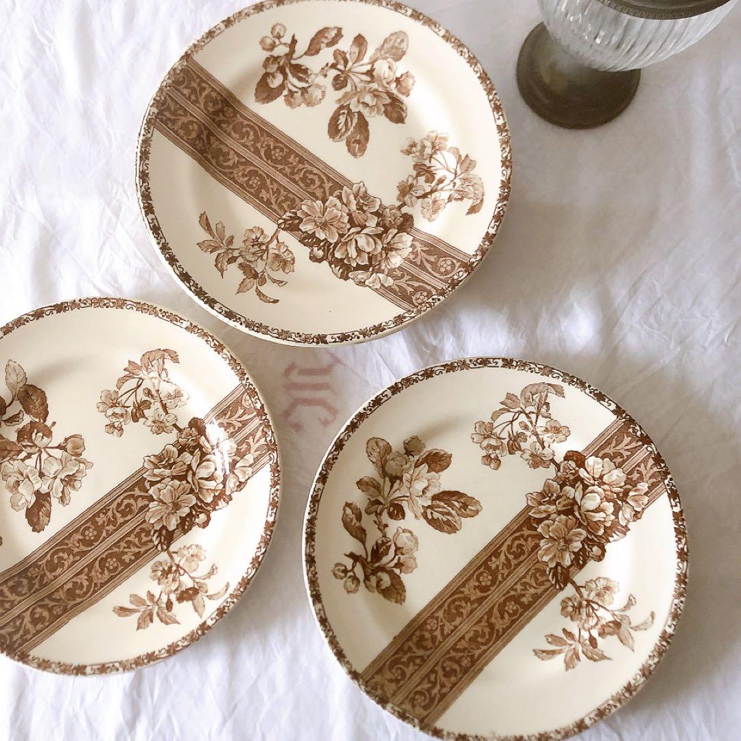 グランデポ　エミールブルジョワ　ディナープレート C フランスアンティーク食器