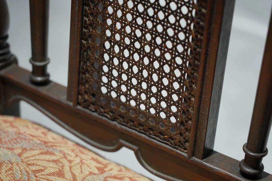 ドクターチェア　大正時代　アンティーク　Japanese antique 張替済