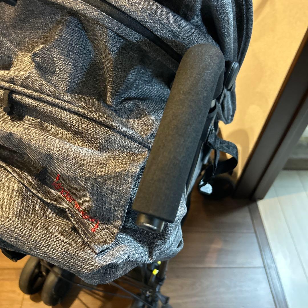【訳あり】キンダーワゴン　Kinder wagon折りたたみ式二人乗りベビーカー