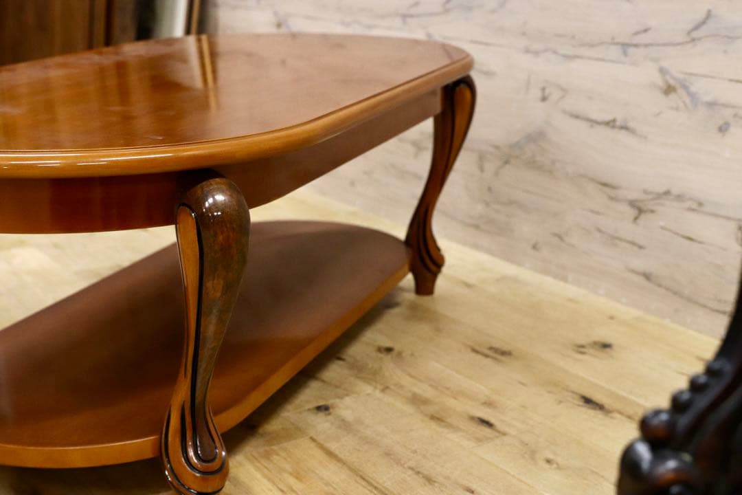 GMHS320○イタリア製 クラシック エレガント センターテーブル リビングテ