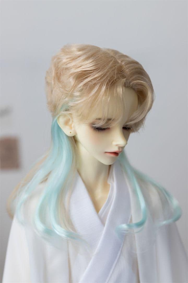 AX36 BJD 1/6 人形 ドール　用ウィッグ カツラ 耐熱 ハンドメイド