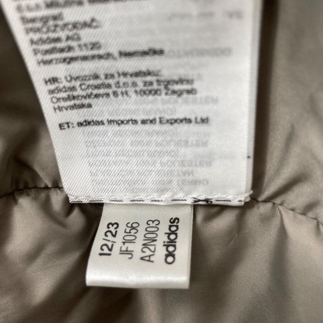 17211✨アディダス イシェルター ロングダウンジャケット フード ロゴテープ