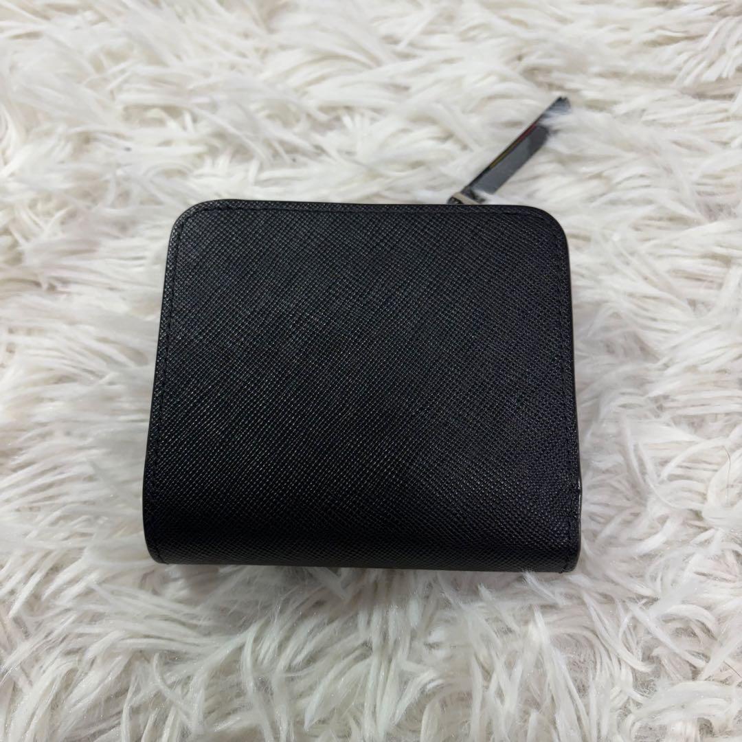 【未使用級】ポールスミス 財布 二つ折り L字ファスナー 本革 マルチストライプ