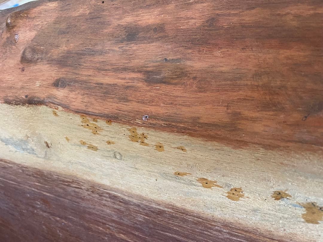 値下げ　一枚板　テーブル　天板の板のみ　キズ汚れ多数　倉庫保管で状態良くないです