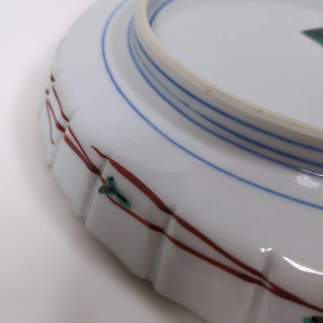 九谷焼 須田菁華初代(？)飾皿 古九谷 桃樹双鳥図