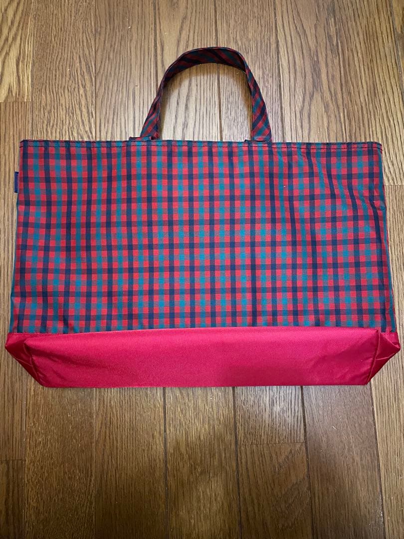 [美品]familiarレッスンバッグ 廃盤 赤チェック　早い者勝ち！