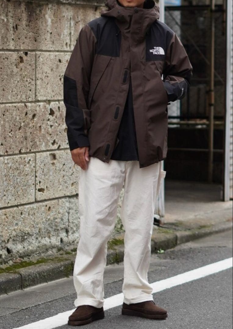 ノースフェイス　マウンテンジャケット　ブラウン×ブラック　マウンテンパーカー