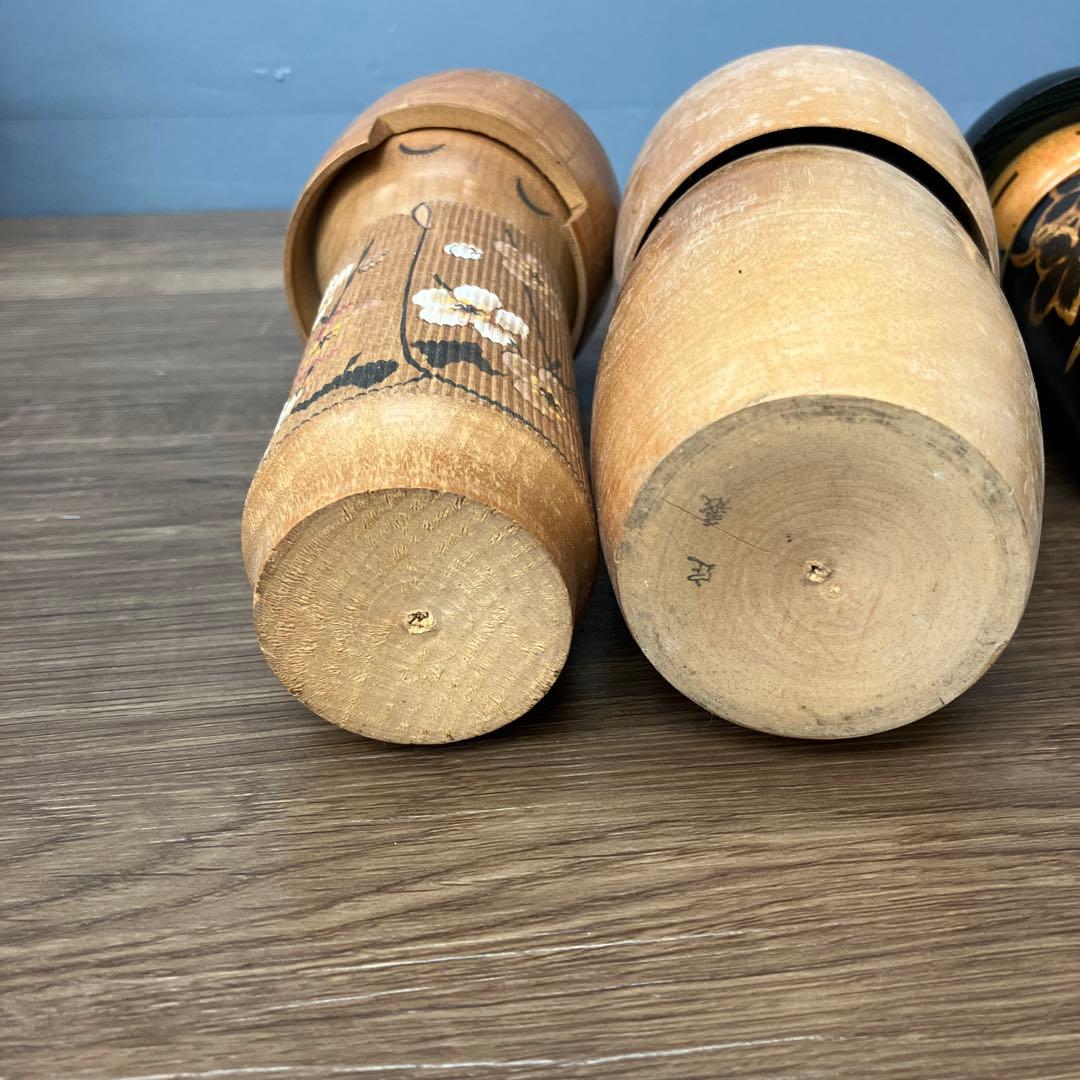 D-3 こけし 郷土玩具 伝統こけし 創作こけし 木製人形 9体セット 大量