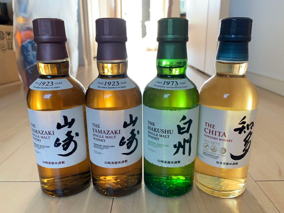 サントリー 山崎 白州 知多 180ml 4本