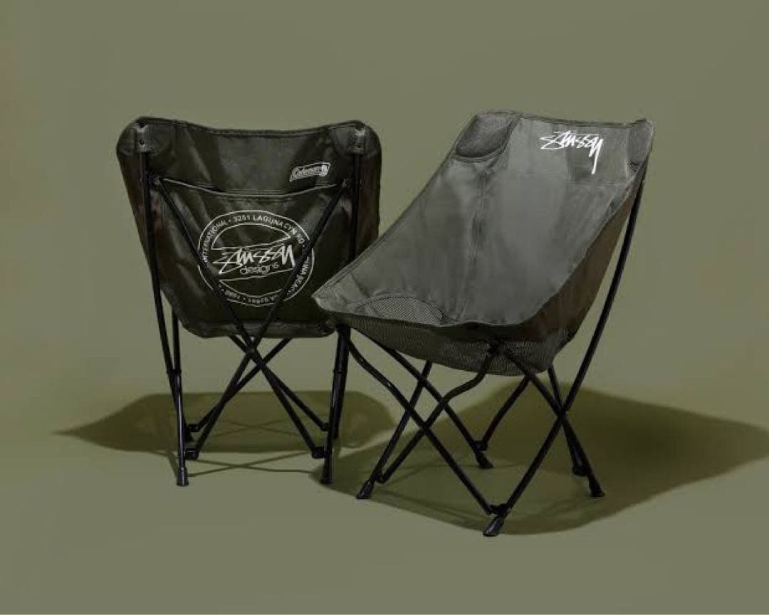 足*利様 Stussy 折りたたみチェア オリーブ