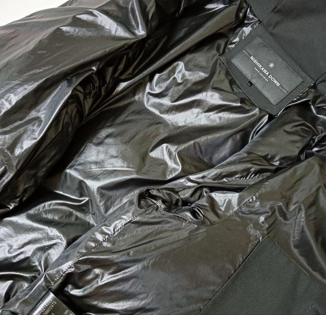 ナノユニバース　西川ダウン ソロテックス Aラインダウン　BLACK　Sサイズ