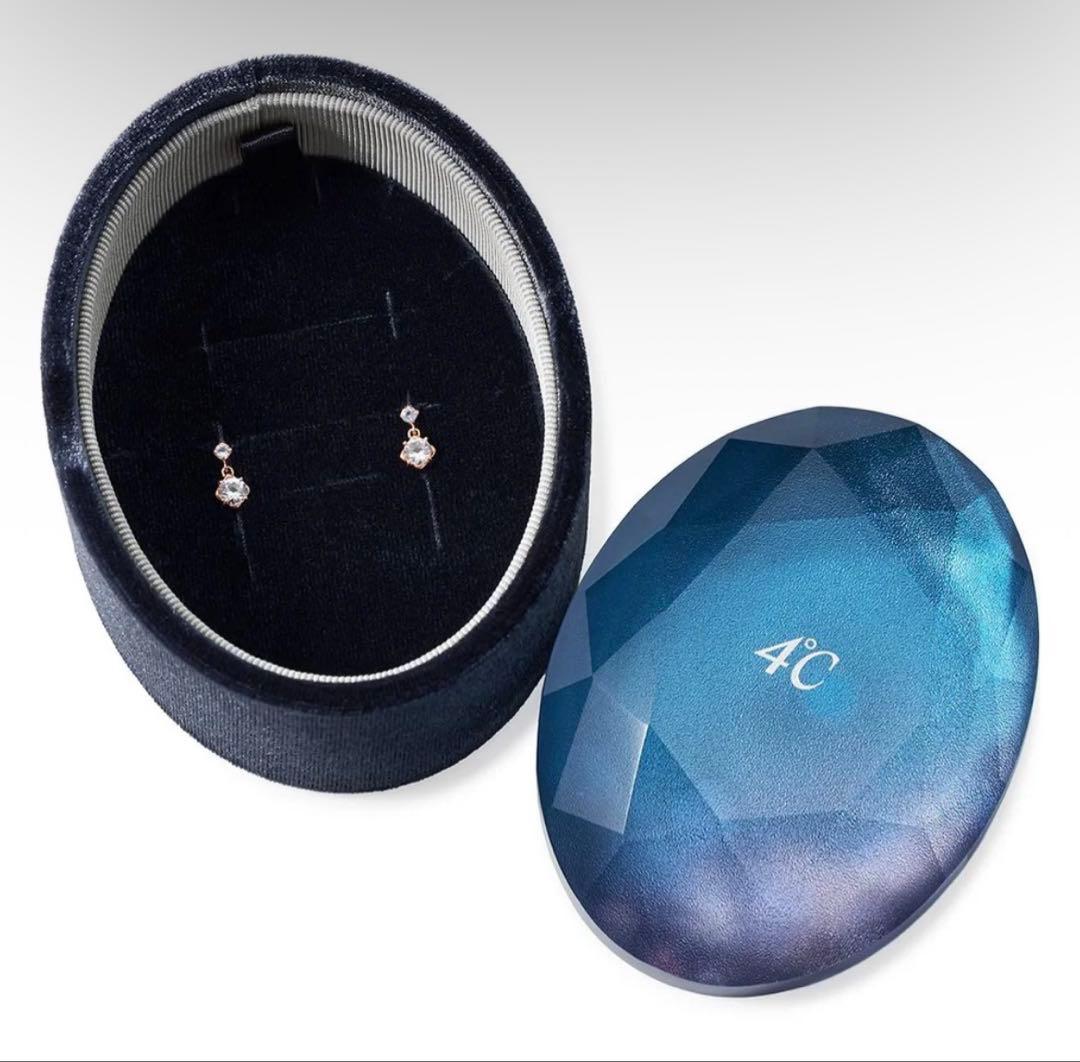 4°C K10ピンクゴールド ピアス(Holiday Limited)