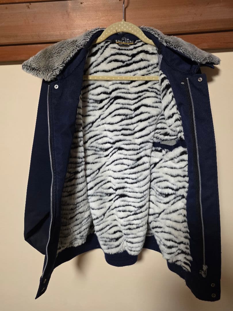 toraichi ネイビー ドカジャン xl ゼブラ柄　廃盤　即日発送可