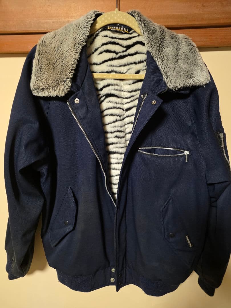 toraichi ネイビー ドカジャン xl ゼブラ柄　廃盤　即日発送可