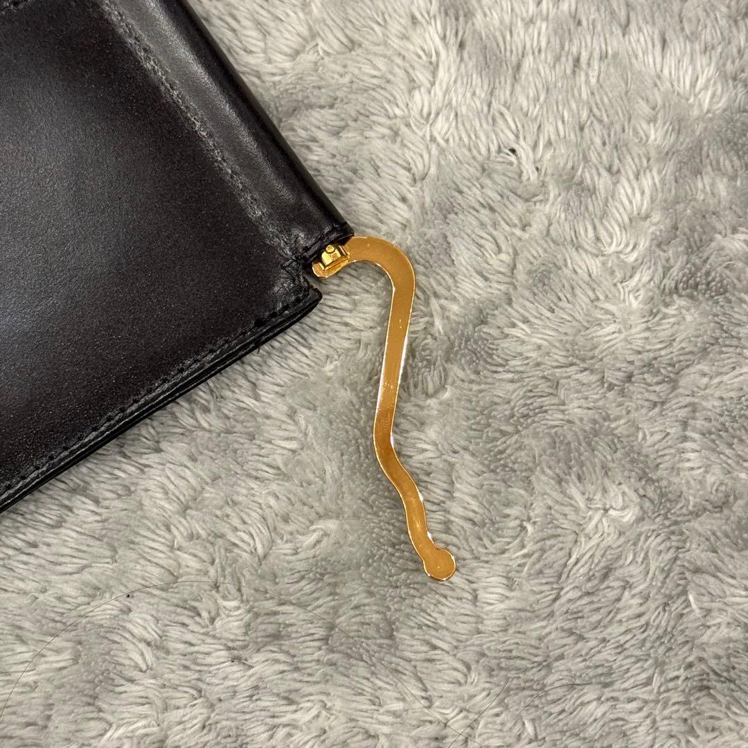 ⭐️未使用品⭐️　グレンロイヤル　マネークリップ　二つ折り財布　ブラック　レザー