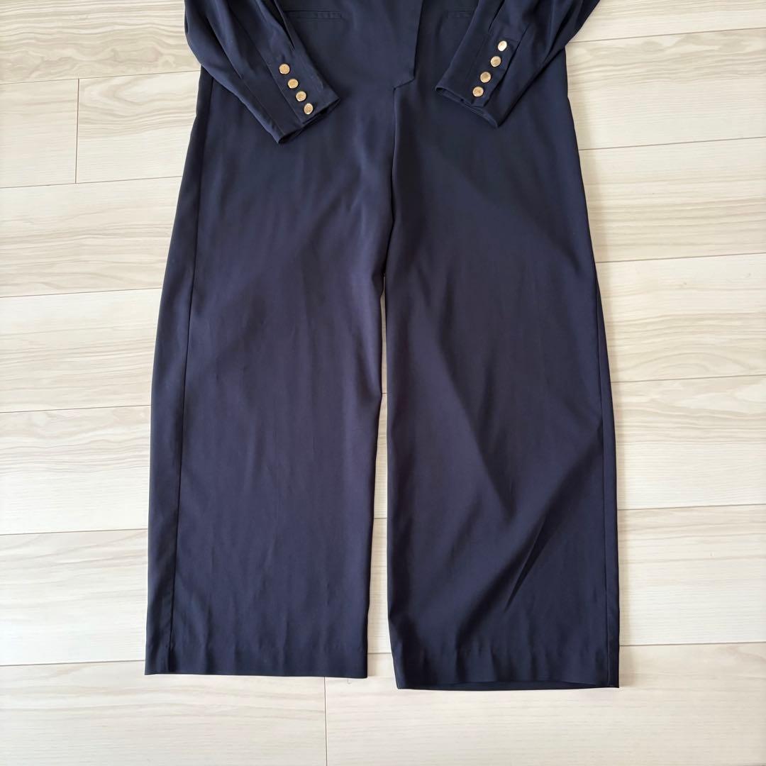 【お値下中|AMERI】 希少人気 ネイビー ダブルボタンオールインワン