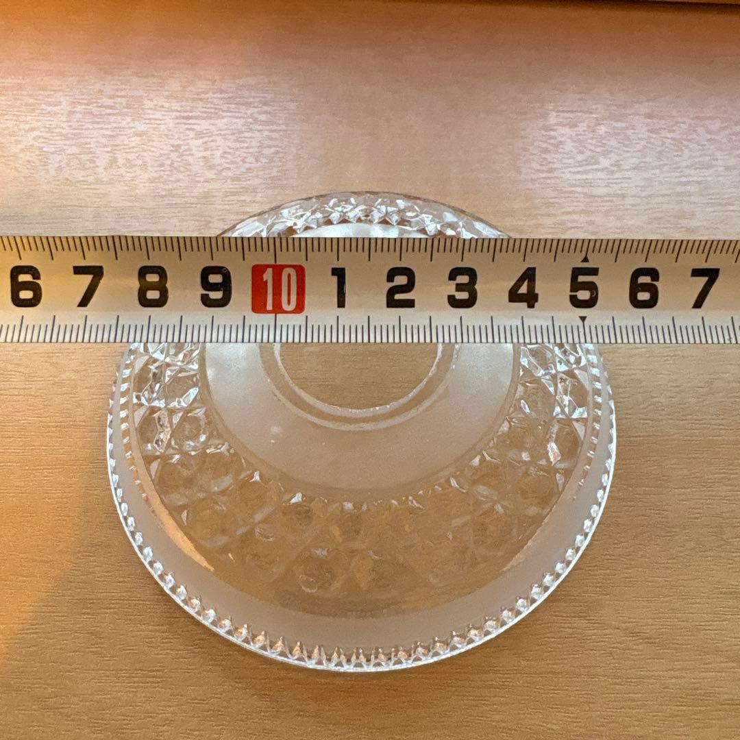 フランスアンティーク　オールドバカラ　ミニシェード　ペンダントランプ