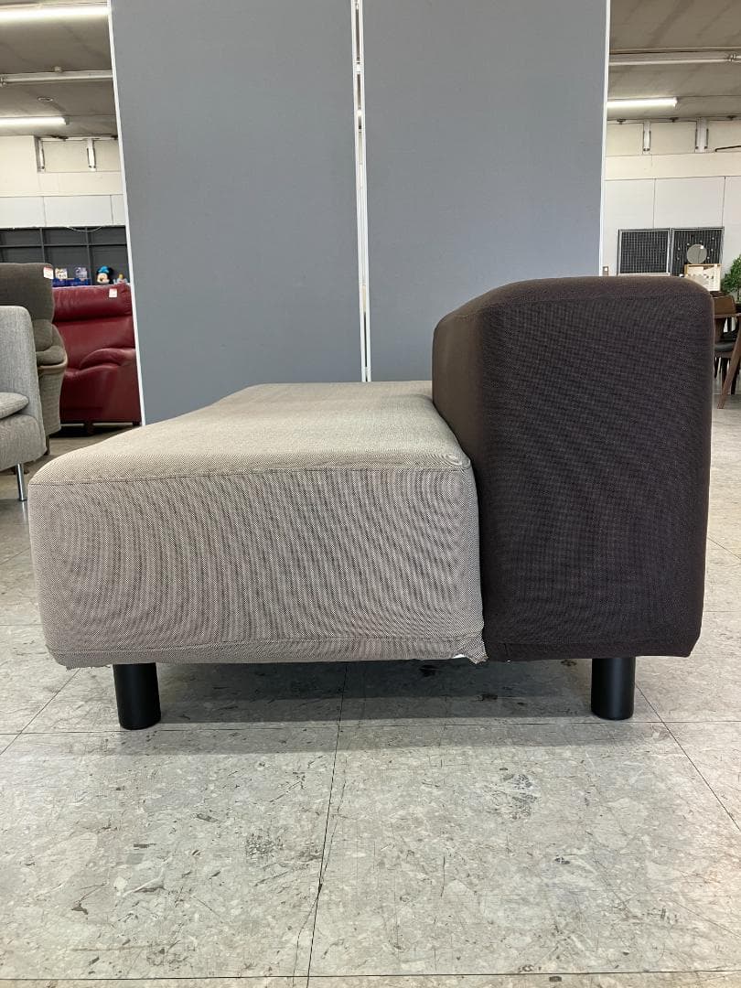 無印良品 2人掛けソファ オットマン付き ベージュ