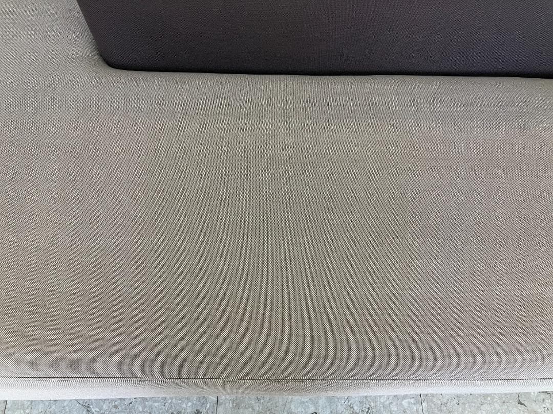 無印良品 2人掛けソファ オットマン付き ベージュ