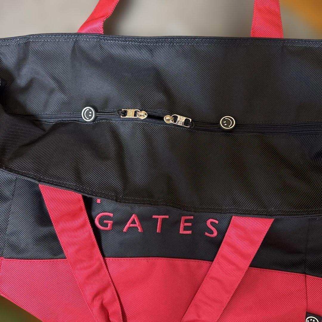 PEARLY GATES 大容量トートバッグ さくらシリーズ　ブラック/レッド