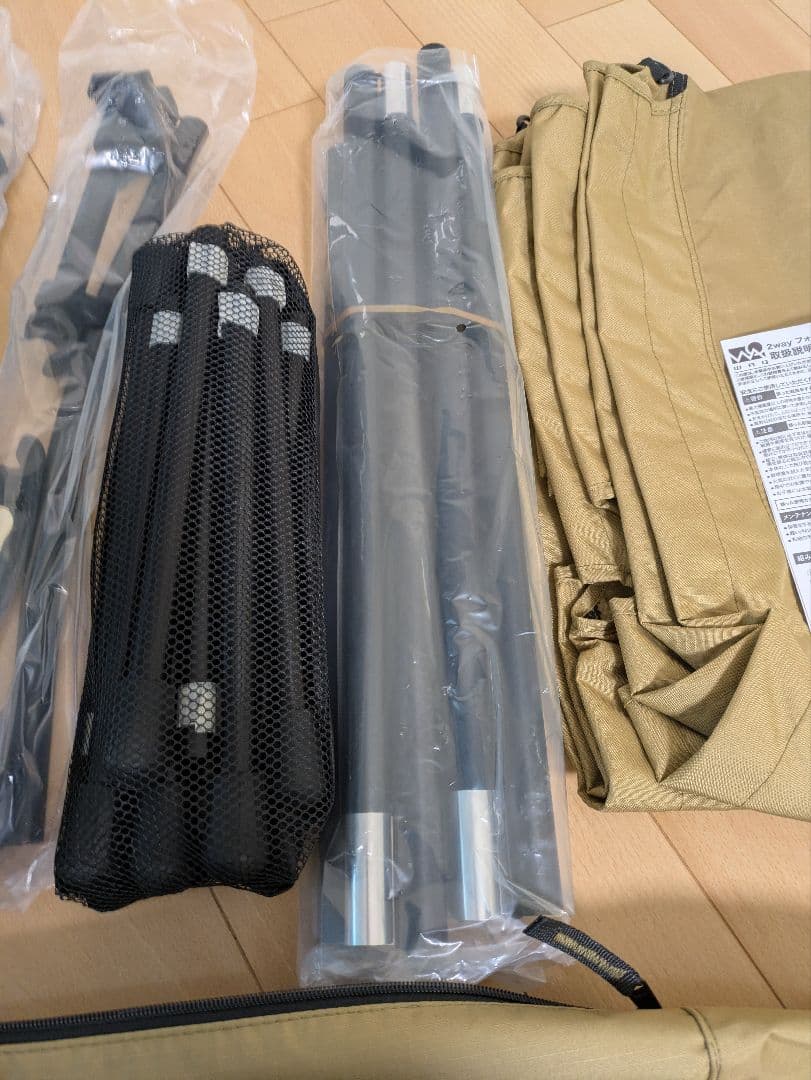 WAQ 2WAY フォールディングコット 300D　キャンプマット　セット