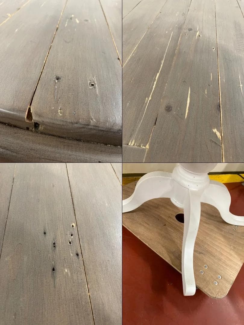 フレンチカントリー調ダイニングテーブル　P.G.T. IRECLAIMED