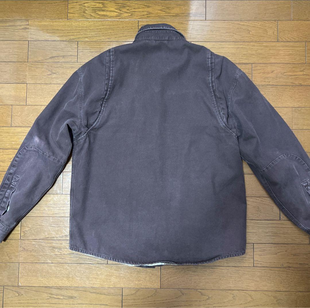 Carhartt ダークブラウン シャツジャケット