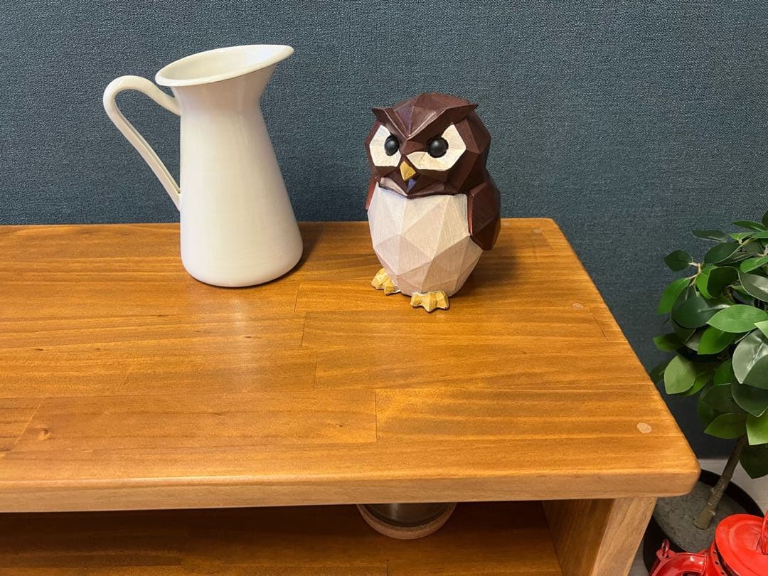 【送料無料】 テレビボード 棚板付き 縦格子型 シェルフ オーク 120cm