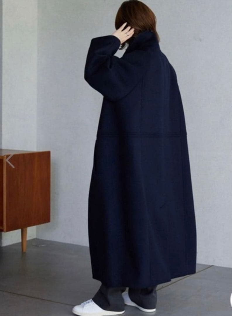 スローブイエナ　ウールスタンドコクーンコート　36