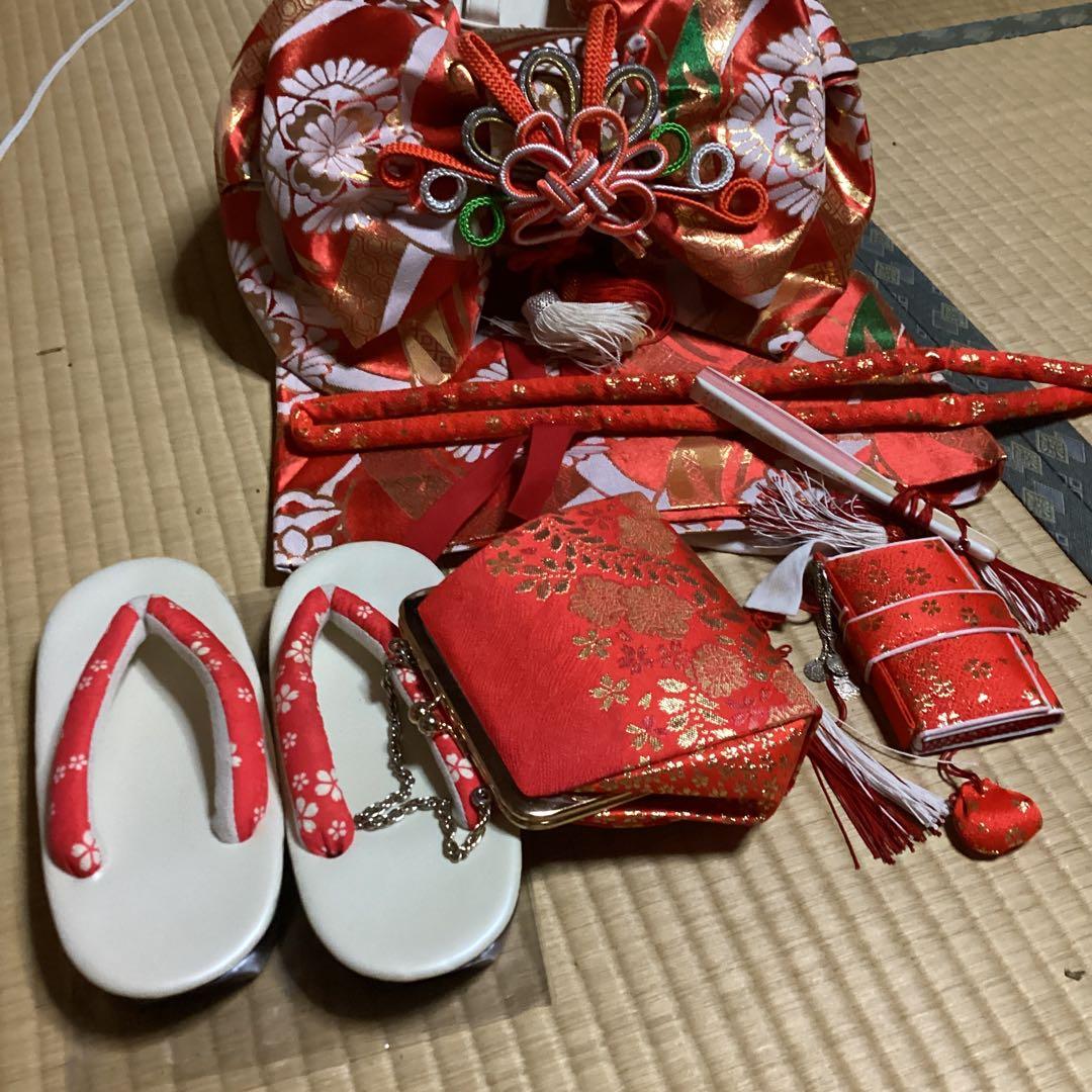 七五三七歳用のフルセット　帯幅18センチ 草履22センチ