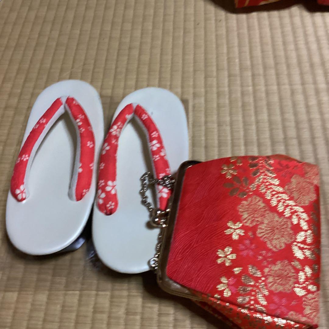 七五三七歳用のフルセット　帯幅18センチ 草履22センチ
