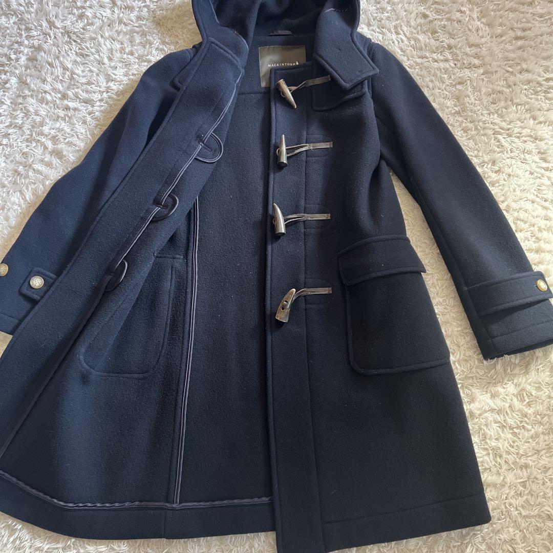 【MACKINTOSH LONDON 】ダッフルコート ネイビー フーディー