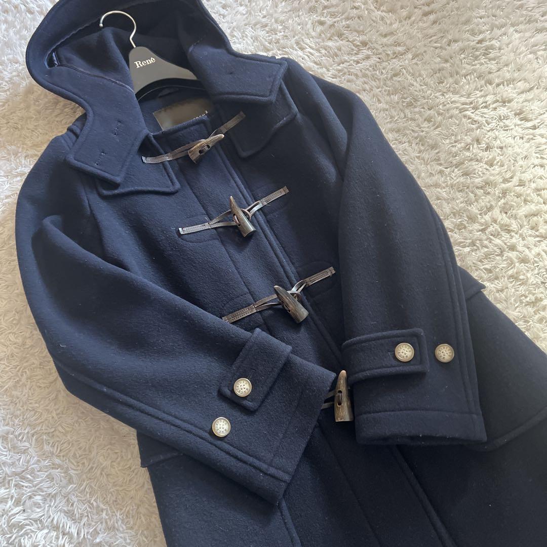 【MACKINTOSH LONDON 】ダッフルコート ネイビー フーディー