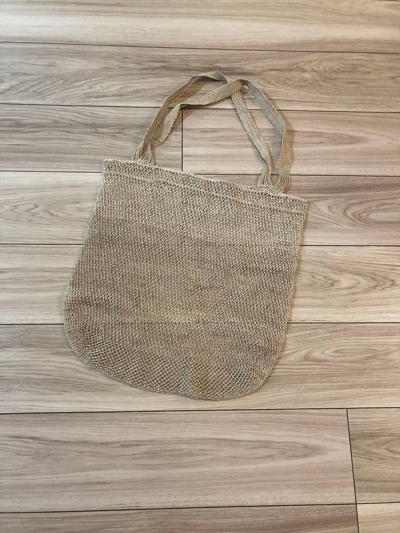 ラオス　カム族　葛ネットバッグ　無地